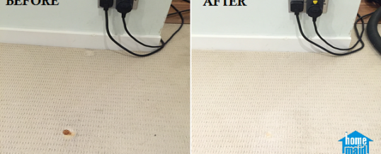 Cleaning rust stains from carpet in Baker Street, Marylebone, North West London NW1