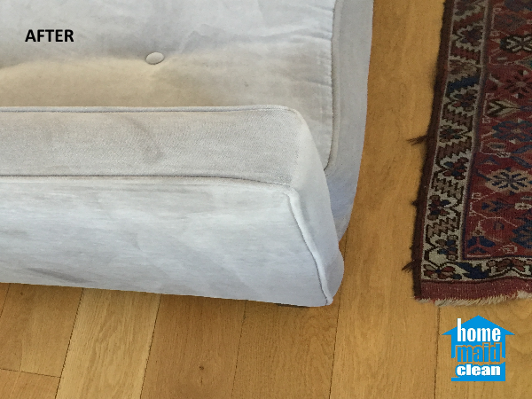 cleaning stained sofa